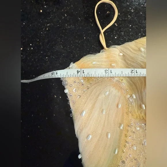 HELSI Vivi Strapless Cocktail Midi Dress With embellishments Size XS Preloved - Picture 6 of 6